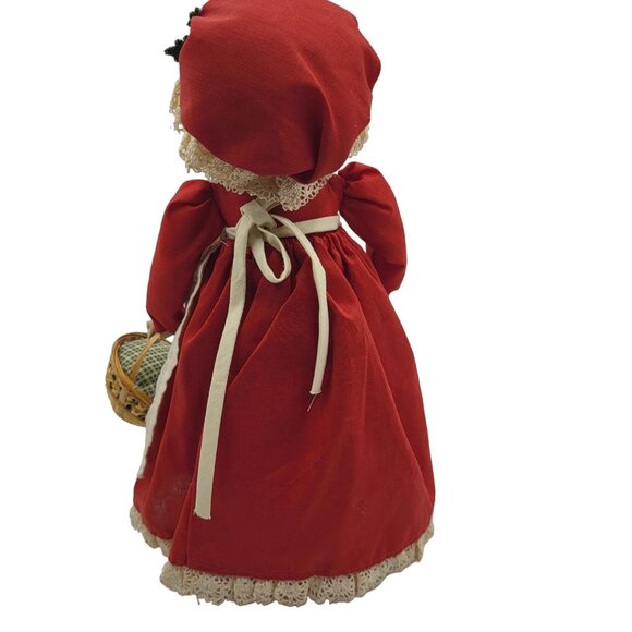 Vintage 90s Overly Raker Mrs Santa Claus Figure Basket Holiday Weighted Bottom - Picture 5 of 15